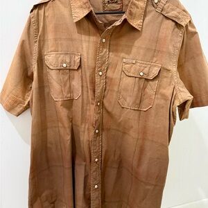 Men's Tan/brown Dress Shirt